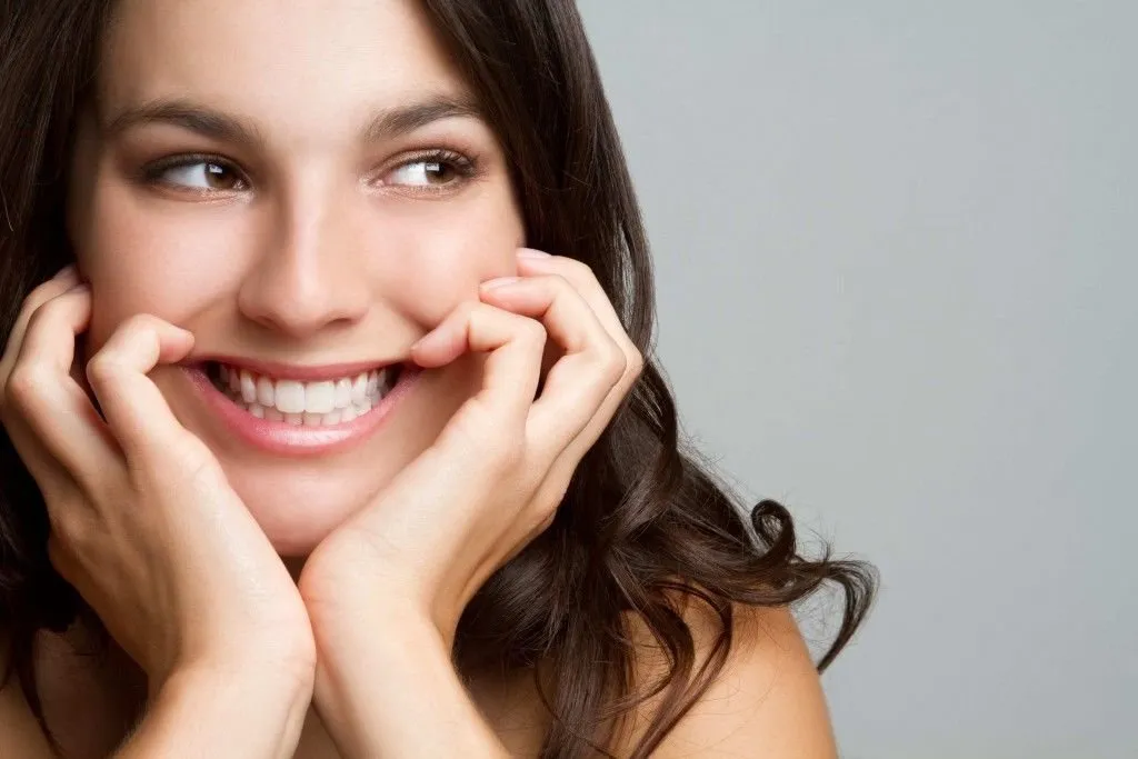Close-up of a healthy, natural-looking smile